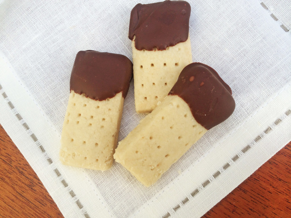 Gluten-Free Chocolate Dipped Scotch Shortbread